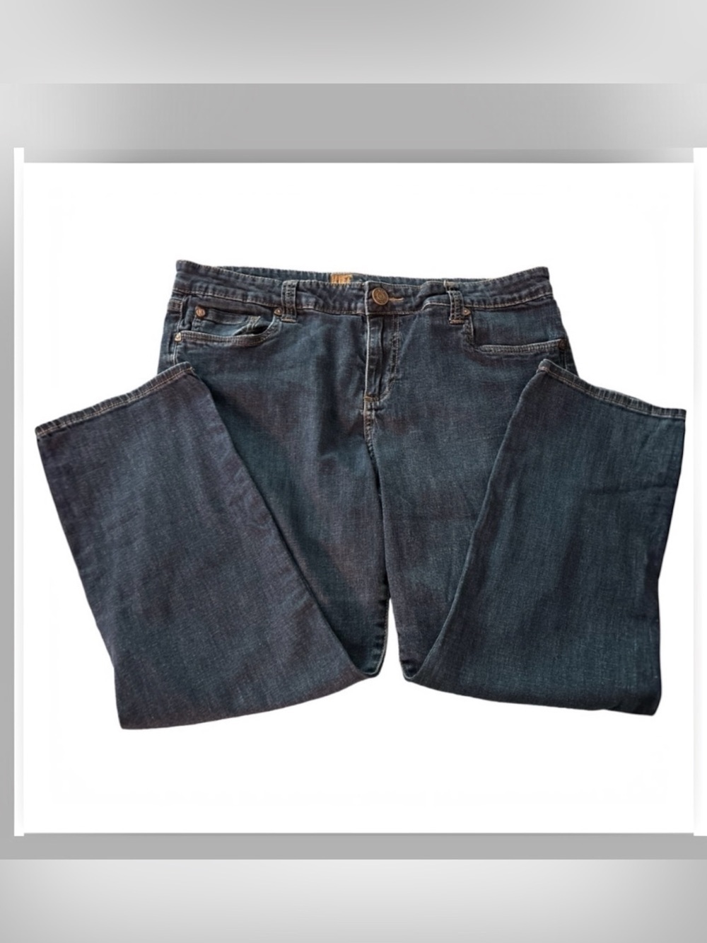 KUT FROM THE CLOTH jeans size 16. Medium wash, straight leg.